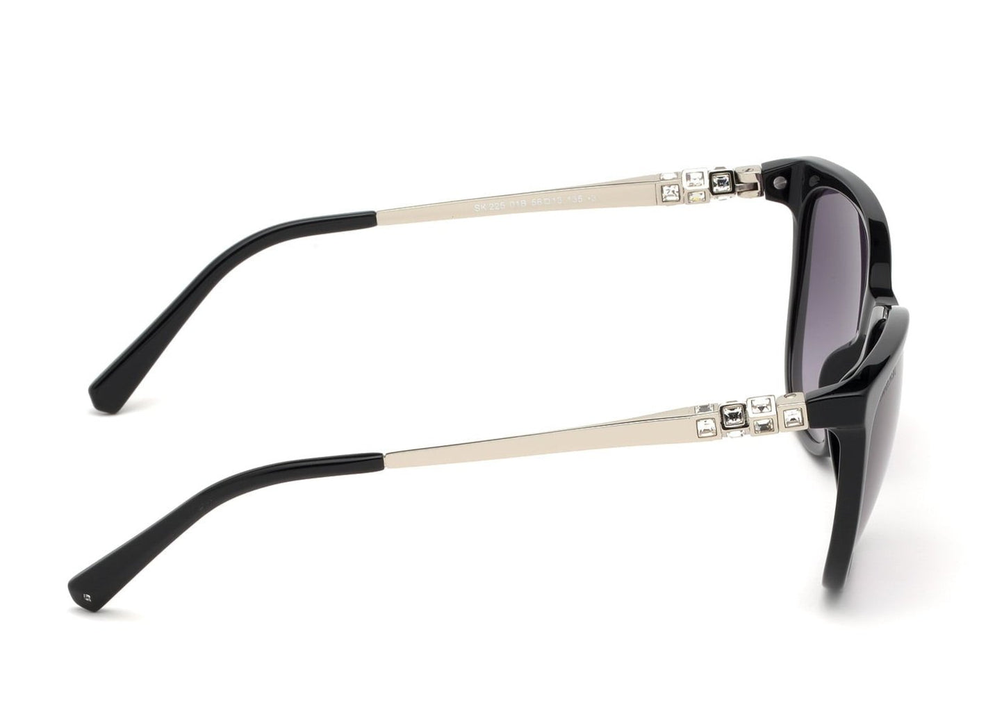 Swarovski 0225 Gloss Black Silver Grey Gradient (0225 01B)