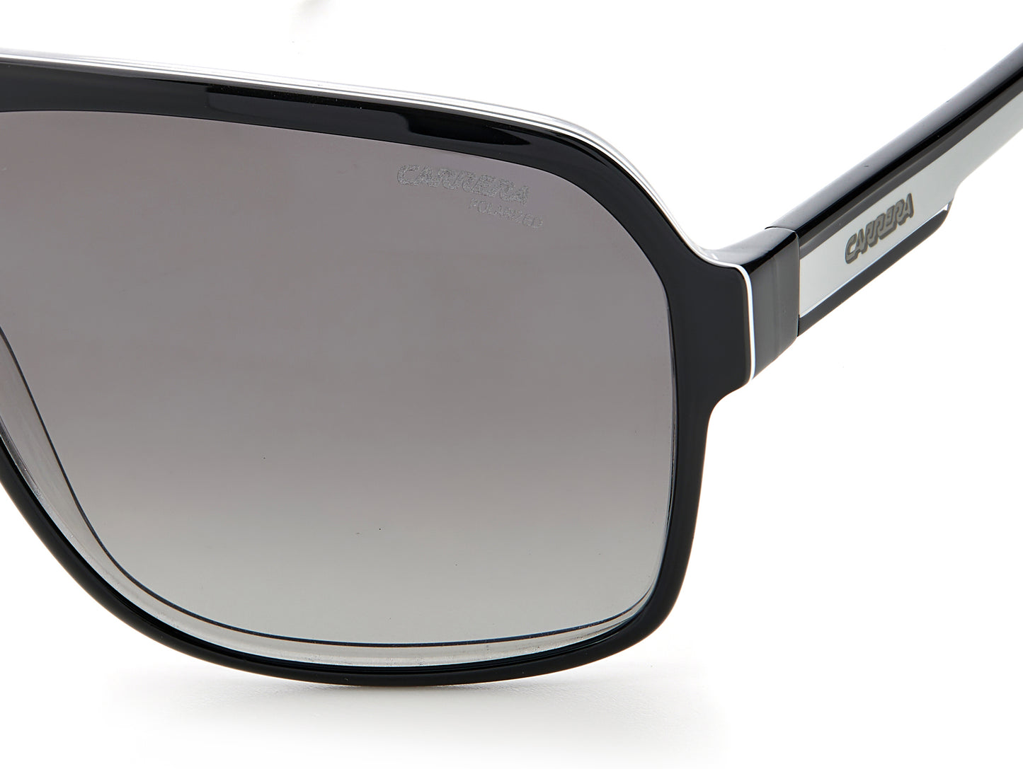 Carrera 27 Polarised Gloss Black White Grey Gradient (80S)