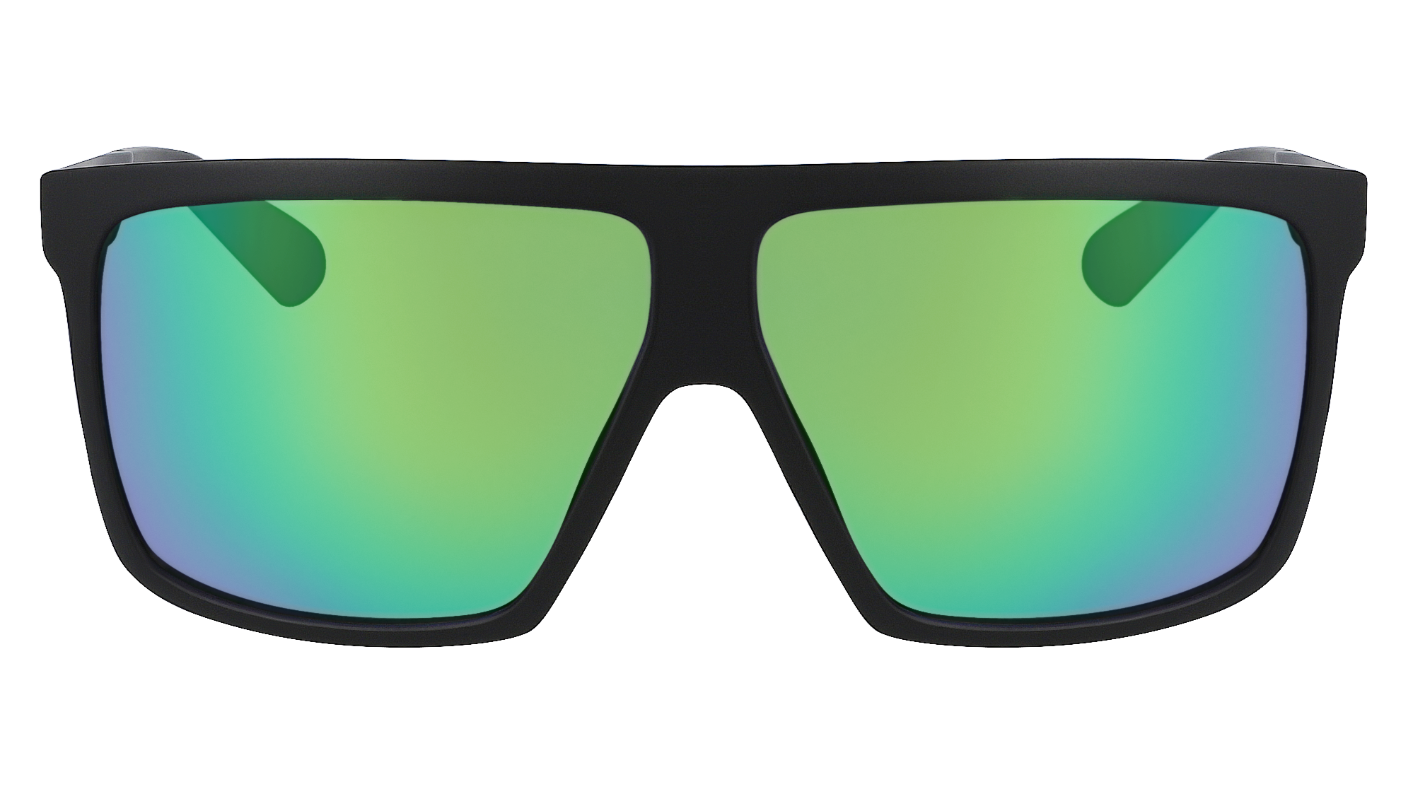 Dragon Ultra Matte Black Green Ion Sunglasses