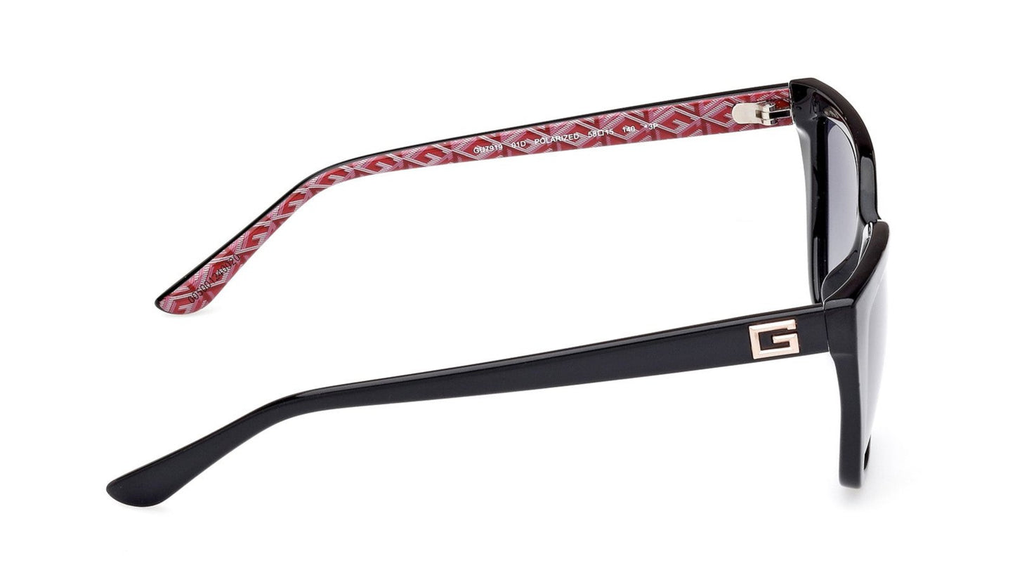 Guess 7919 Polarised Shiny Black Grey Gradient (7919 01D)