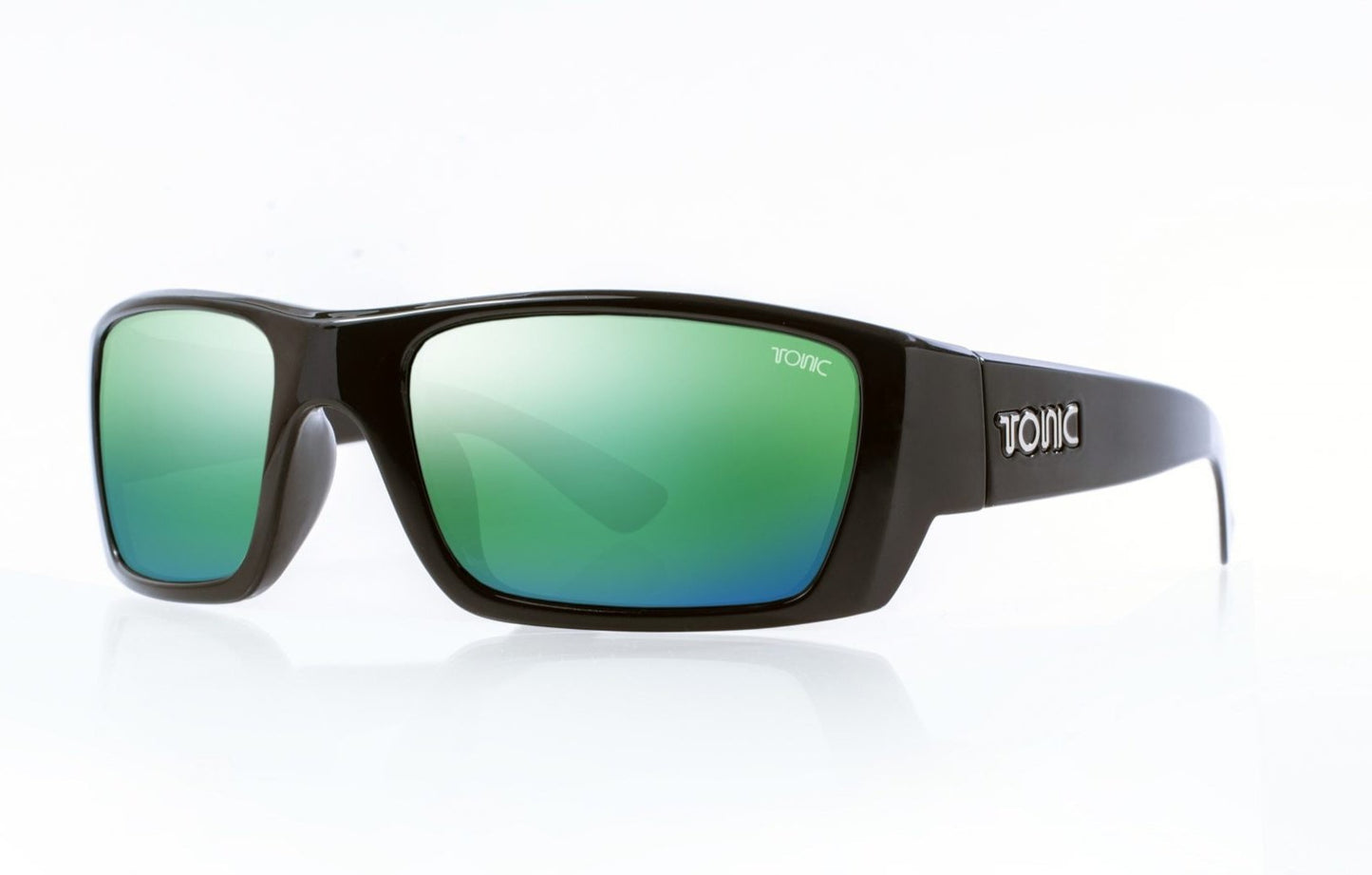 Tonic Rise Matte Black Polarised Green Mirror (Rise 03)