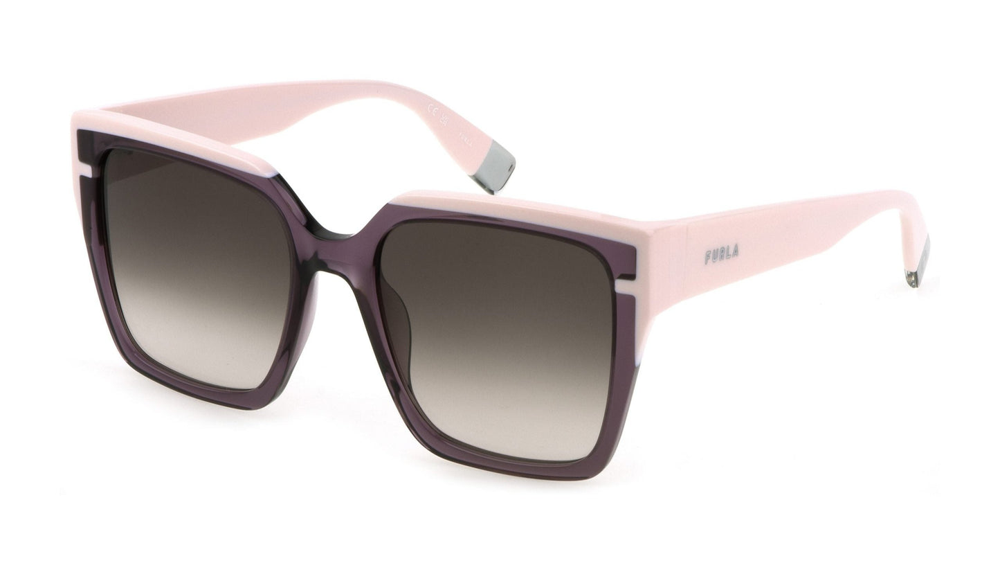 Furla 695 Transparent Purple Light Pink Grey Gradient (695 09PW)