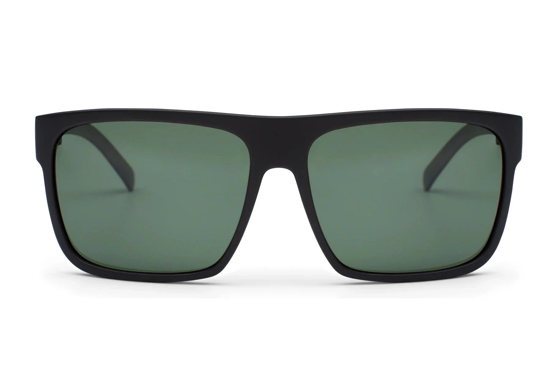 Otis After Dark Sunglasses Matte Black Green – Great Southern