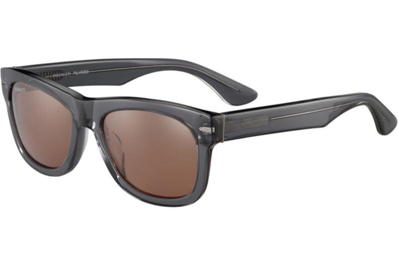Serengeti Foyt Large Polarised Shiny Transparent Grey Glass Drivers (550004)