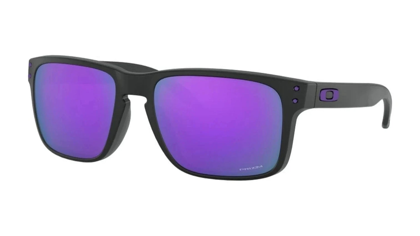Oakley Holbrook Matte Black Prizm Violet Sunglasses (9102-K6)