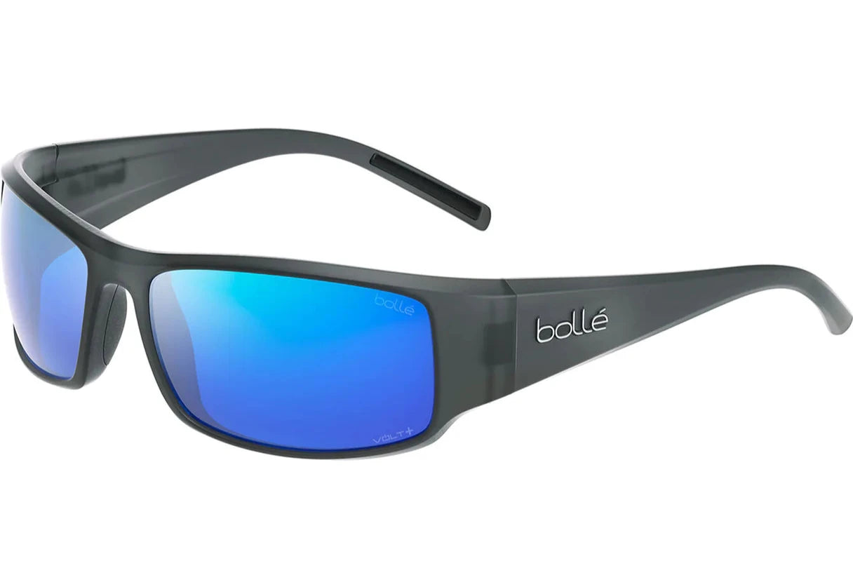 Bolle King Polarised Matte Crystal Black Volt+ Offshore Blue (026003)