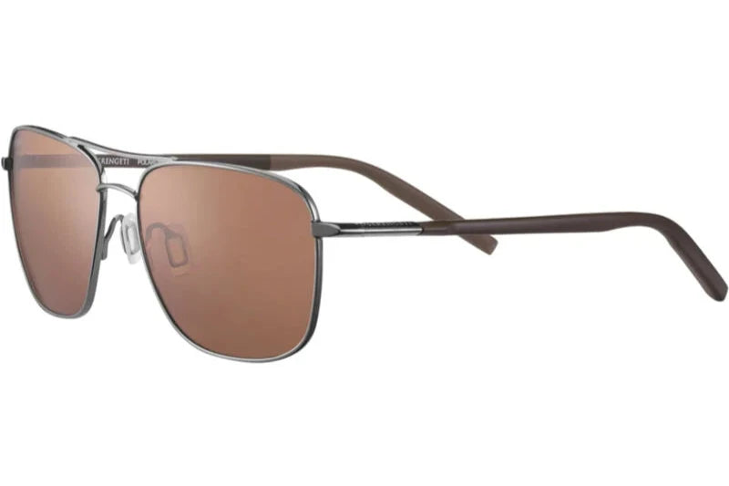 Serengeti Spello Polarised Shiny Gunmetal Glass Drivers (8799-AU)