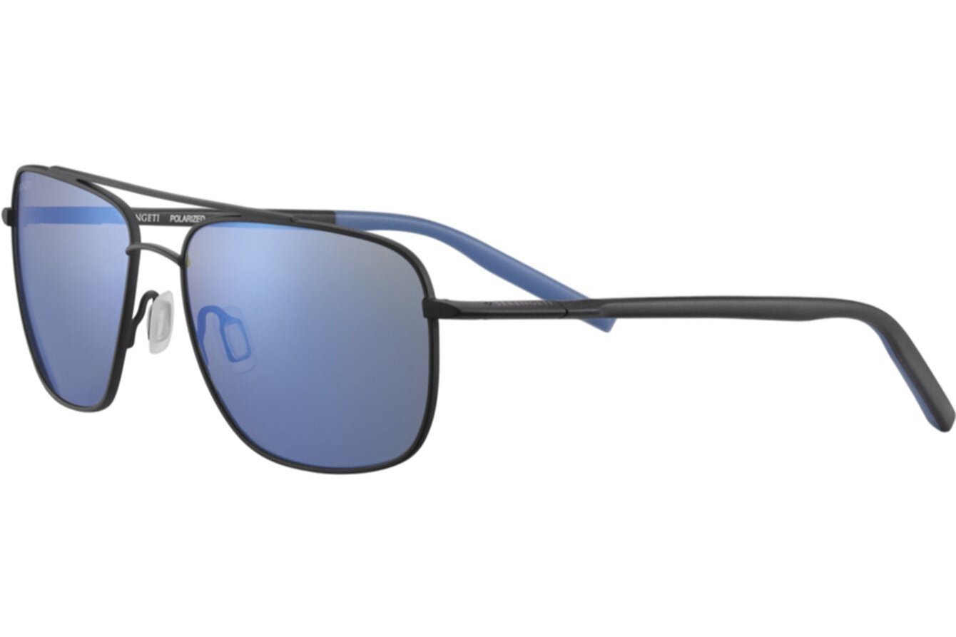 Serengeti Tellaro Polarised Matte Black 555NM Blue (8819)