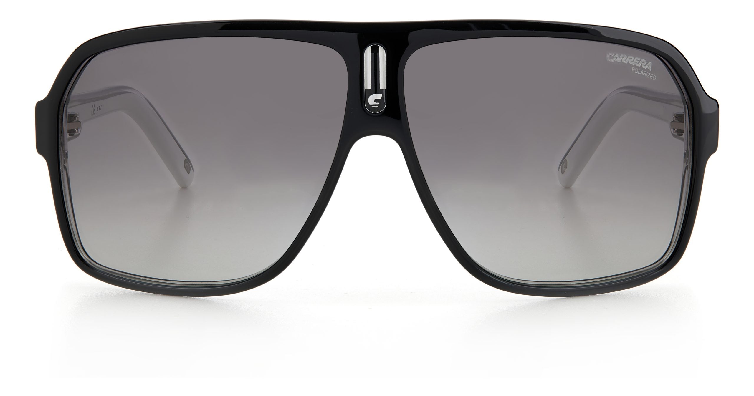 Carrera 27 Polarised Gloss Black White Grey Gradient (80S)