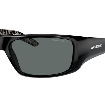 Arnette Hot Shot Polarised Shiny Black Dark Grey AN4182 214981 (62)