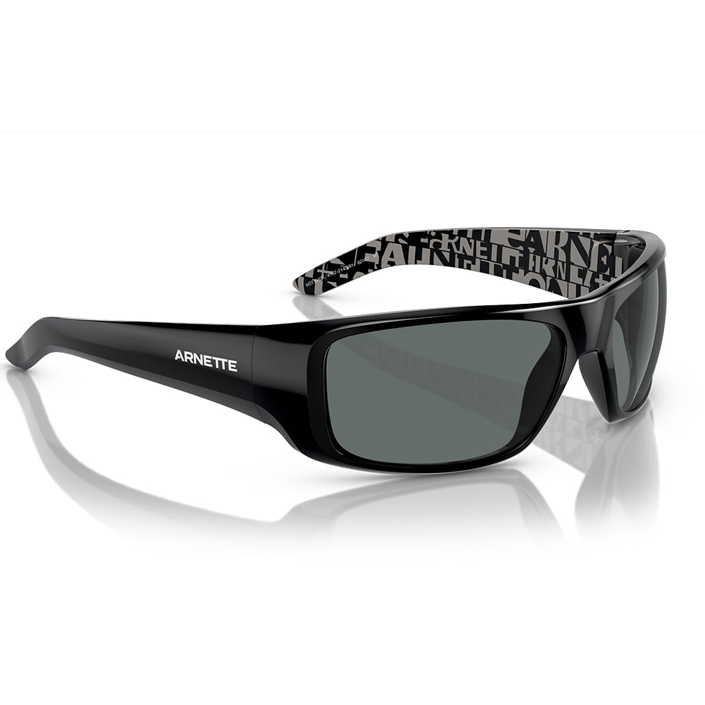 Arnette Hot Shot Polarised Shiny Black Dark Grey AN4182 214981 (62)