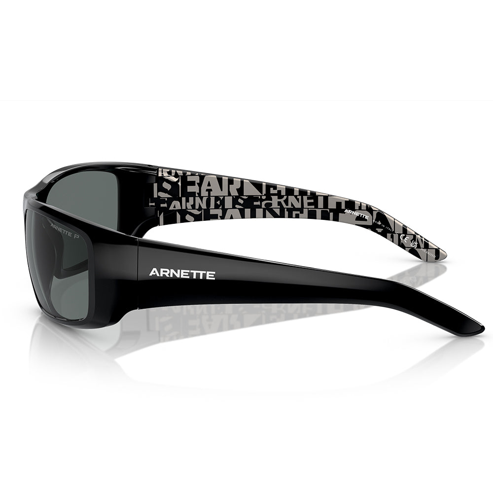 Arnette Hot Shot Polarised Shiny Black Dark Grey AN4182 214981 (62)