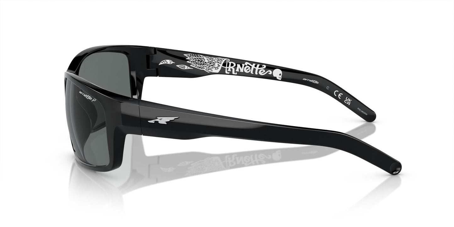 Arnette Fastball Polarised Shiny Black Dark Grey (4202 226781)