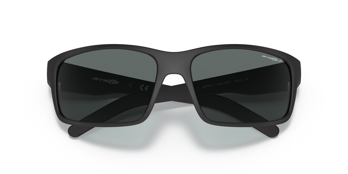 Arnette Fastball Polarised Rubber Black Dark Grey (4202 447/81)