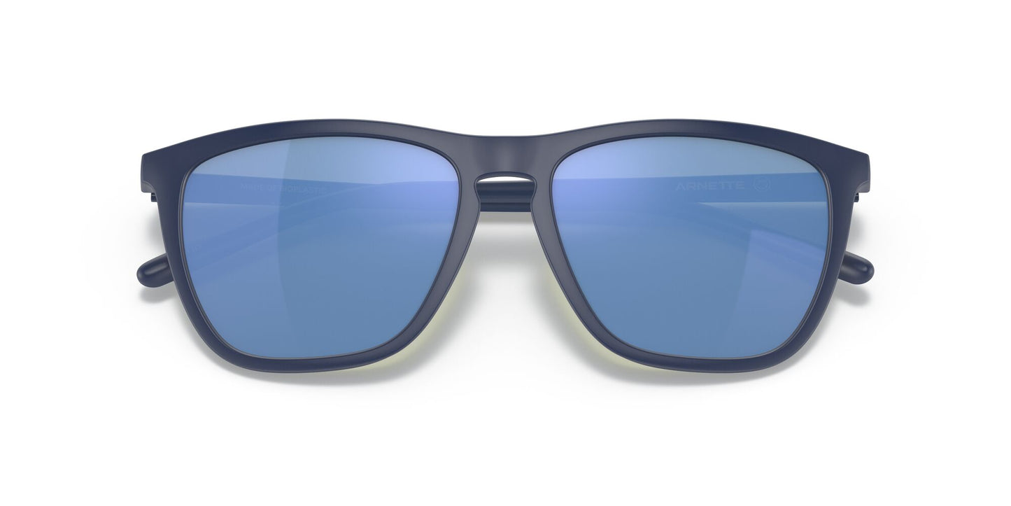 Arnette Fry Polarised Matte Navy Blue Dark Grey Water Mirror (4301 275922)