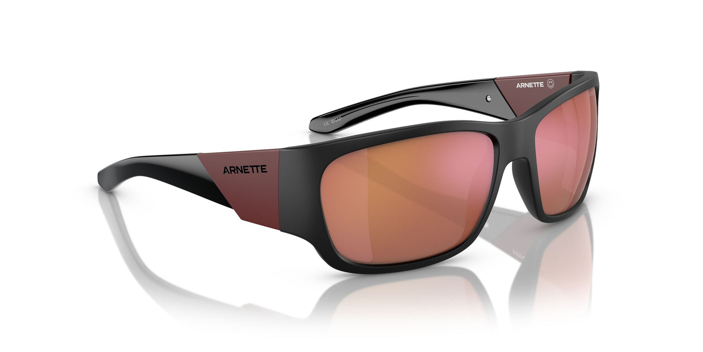 Arnette Lil Snap Matte Black Red Mirror (4324 28056Q)