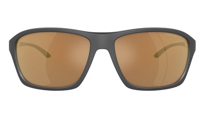 Arnette Nitewish Polarised Matte Grey Brown Gold Mirror (4329 28702T)