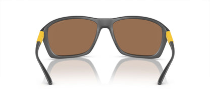 Arnette Nitewish Polarised Matte Grey Brown Gold Mirror (4329 28702T)