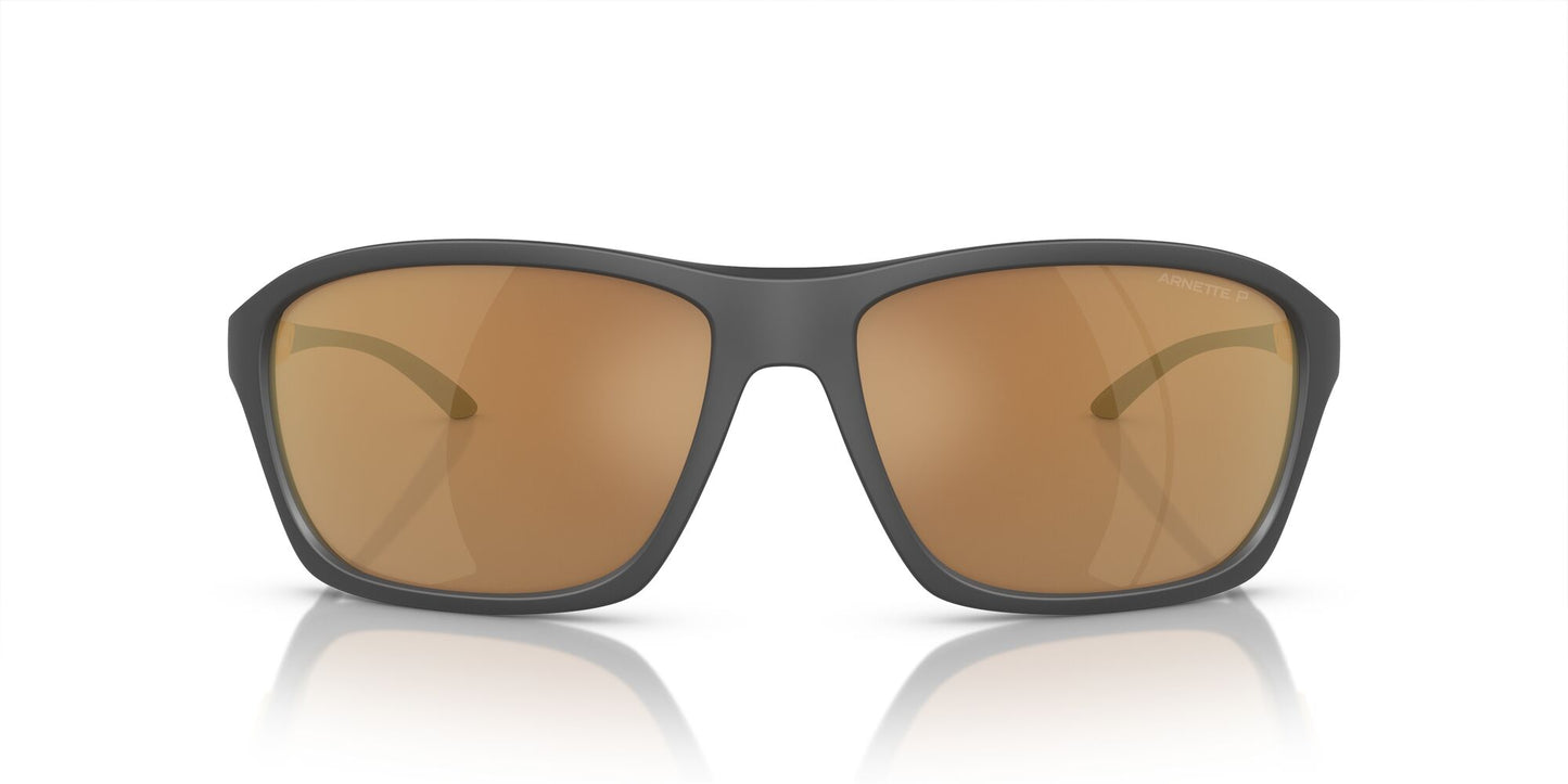 Arnette Nitewish Polarised Matte Grey Brown Gold Mirror (4329 28702T)