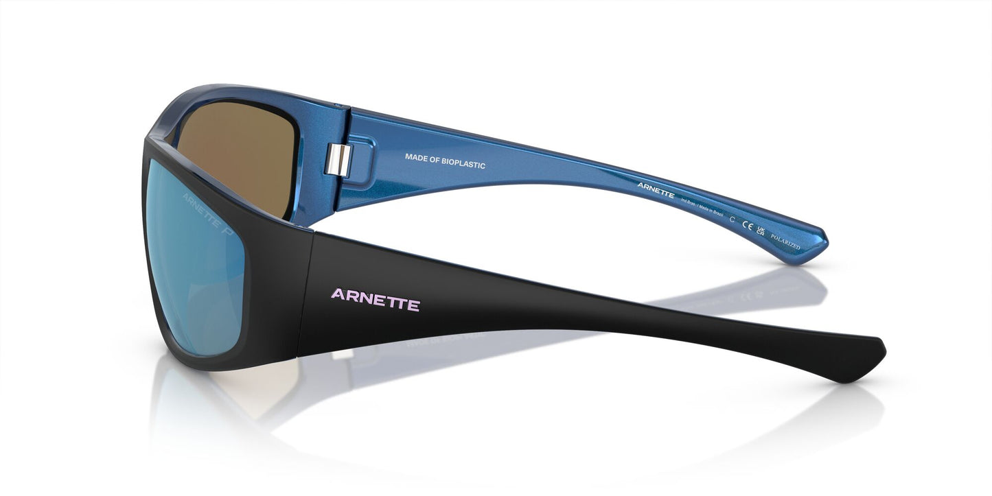 Arnette Ilum Polarised Matte Black Shiny Alumina Dark Grey Mirror (4331 292322)