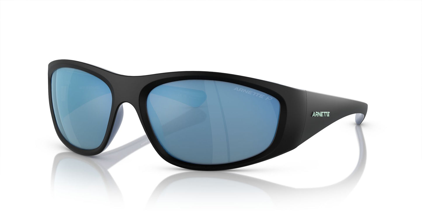 Arnette Ilum Polarised Matte Black Shiny Alumina Dark Grey Mirror (4331 292322)