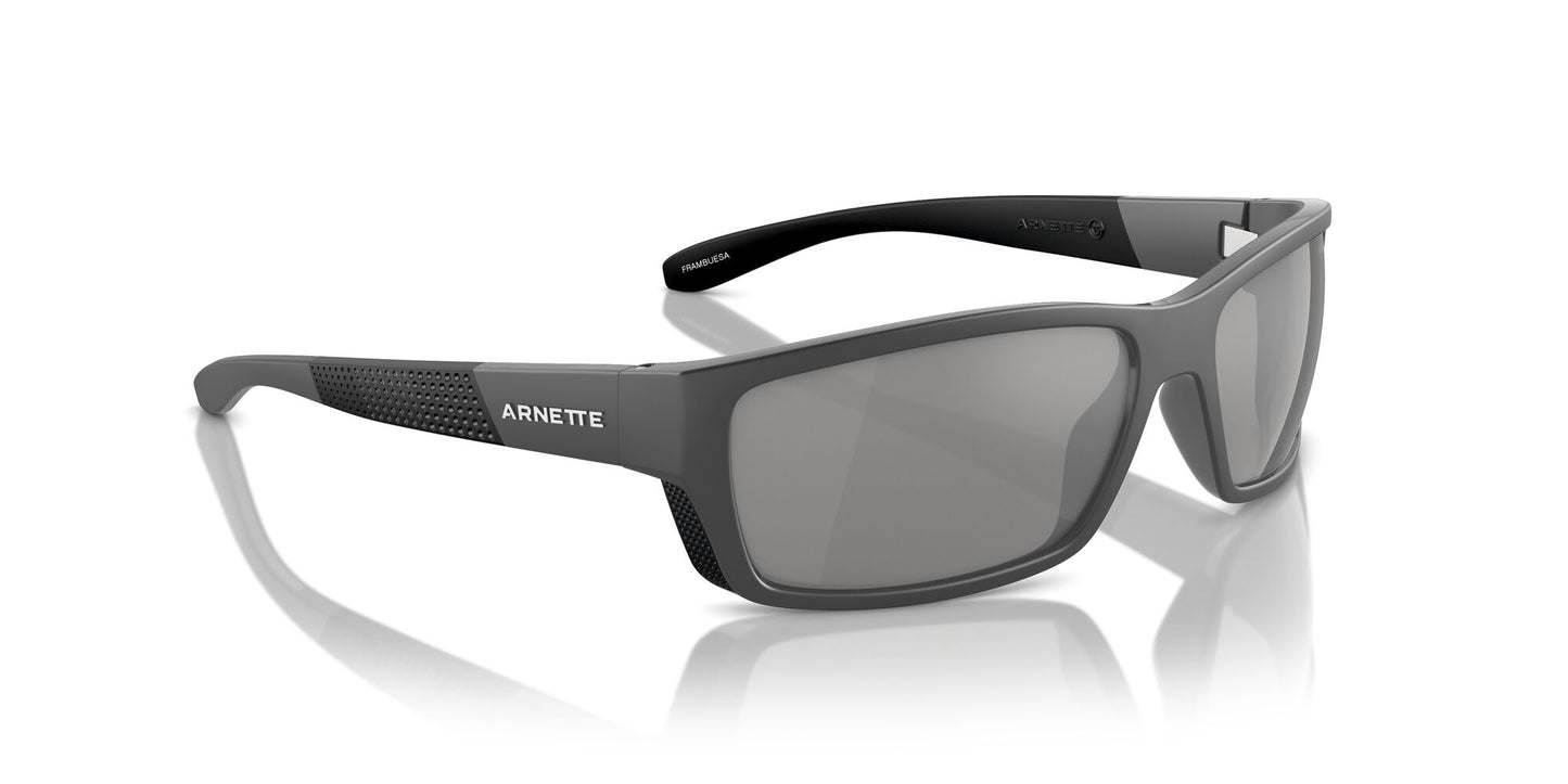 Arnette Frambuesa 4336 Polarised Medium Grey Black Grey Silver Mirror (4336 2870Z3)