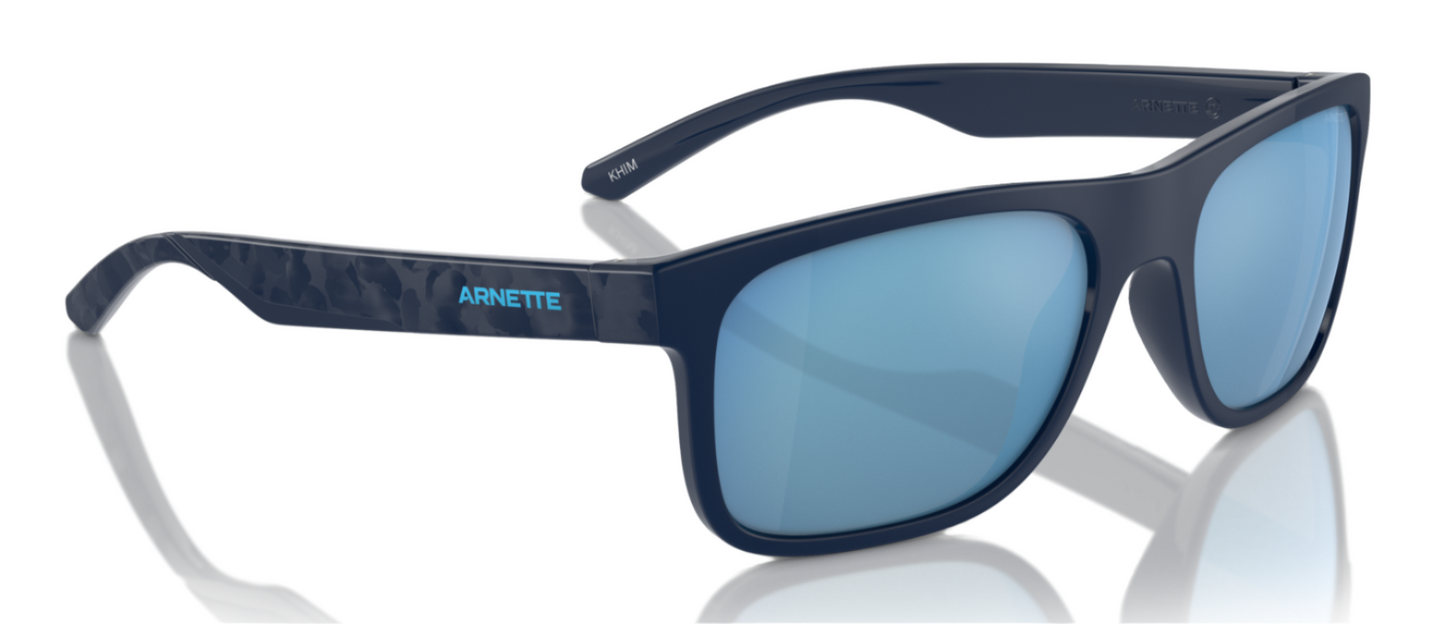 Arnette Khim Polarised Matte Dark Blue Dark Grey Blue Mirror (4341 275422)
