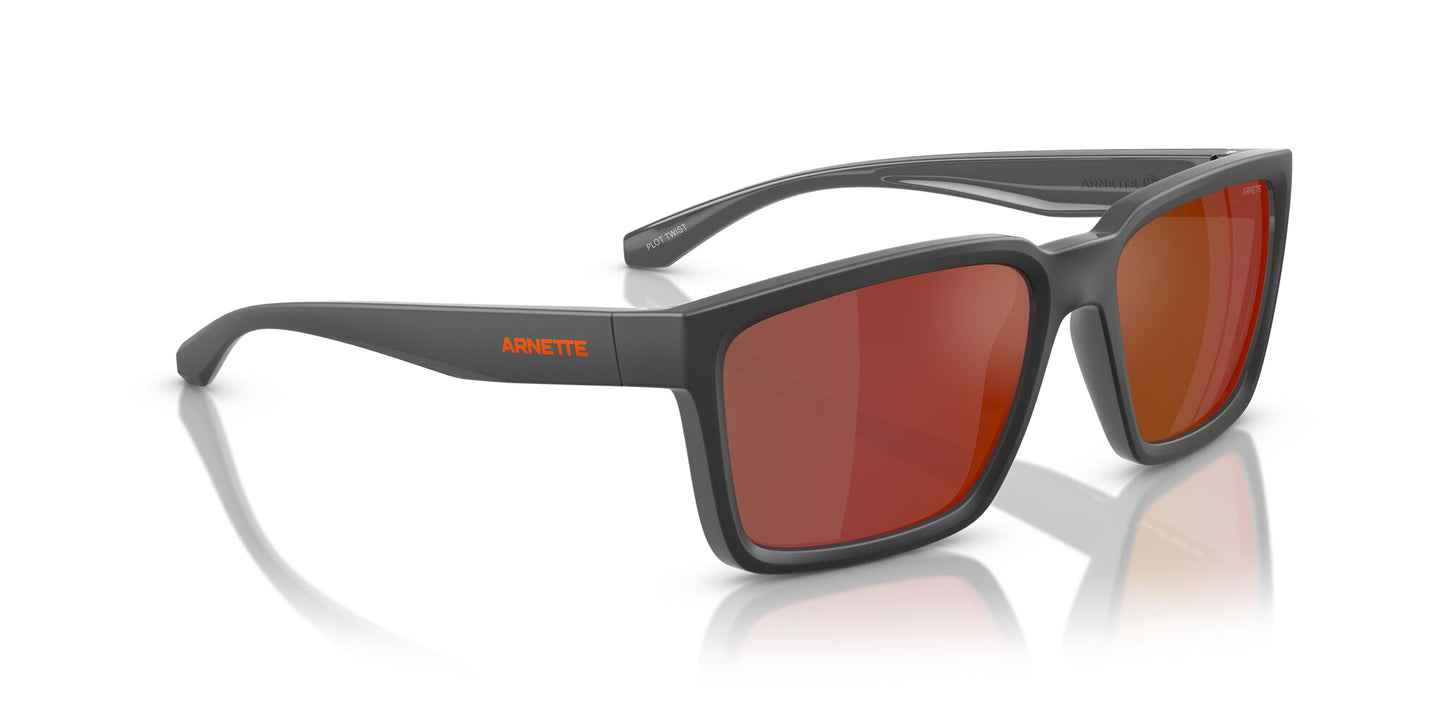 Arnette Plot Twist Matte Grey Orange Mirror (4346 28706Q)