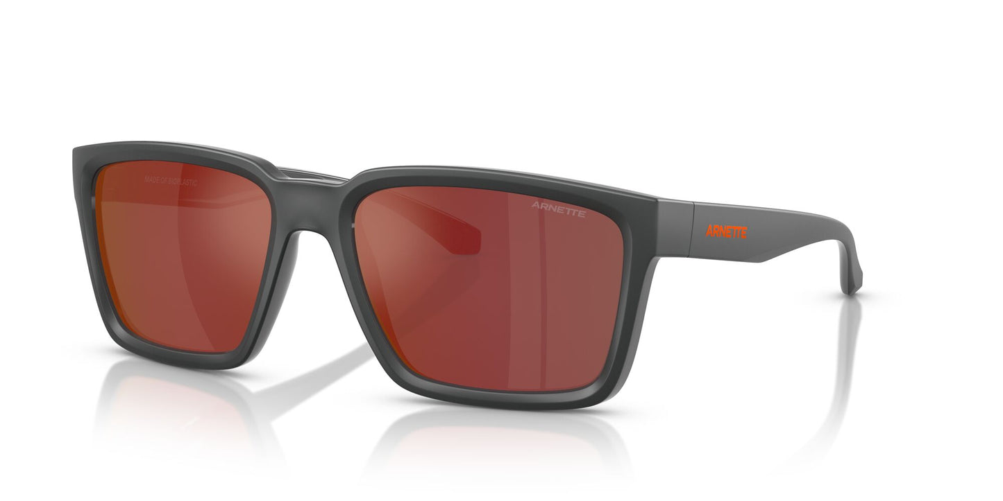 Arnette Plot Twist Matte Grey Orange Mirror (4346 28706Q)