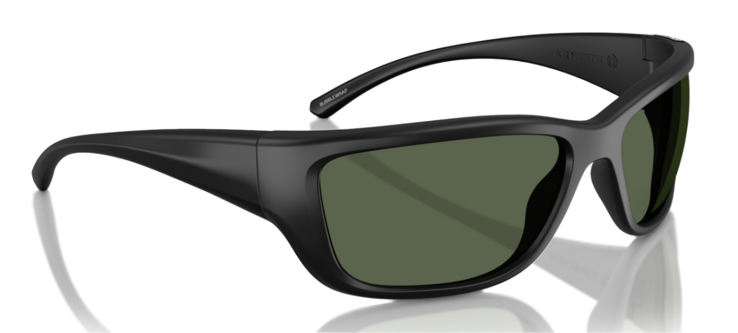 Arnette Bubble Wrap Polarised Matte Black Dark Green (4353 29009A)