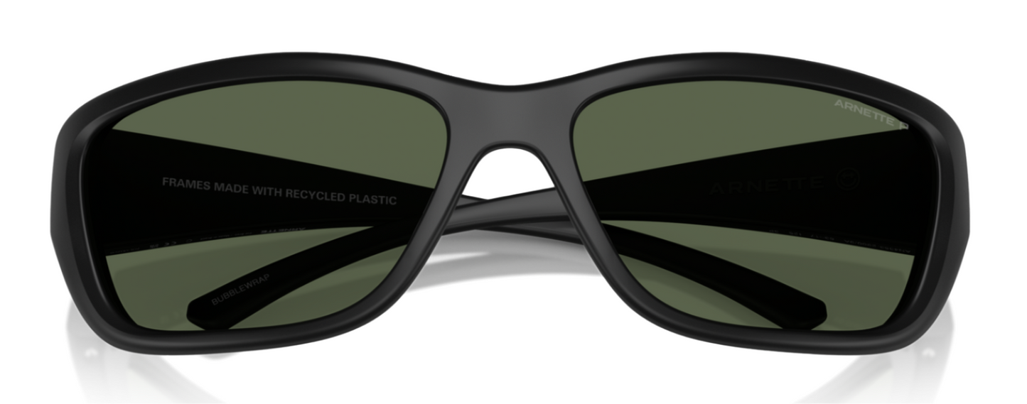 Arnette Bubble Wrap Polarised Matte Black Dark Green (4353 29009A)