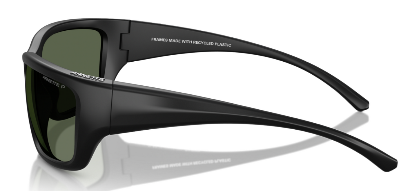 Arnette Bubble Wrap Polarised Matte Black Dark Green (4353 29009A)