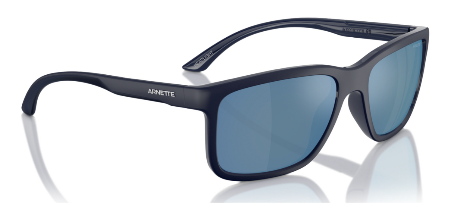 Arnette Headlight Polarised Matte Dark Blue Dark Grey Blue Mirror (4359 276222)