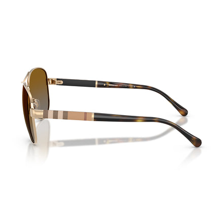 Burberry 3080 Polarised Light Gold Gradient Brown BE3080 1145T5 (59)