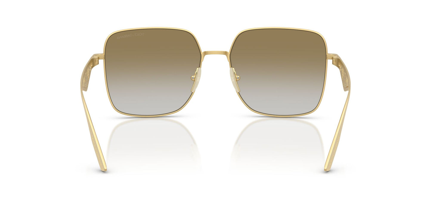 Dolce & Gabbana 2310 Matte Gold Light Brown Gradient Gold Mirror (2310 12246E)