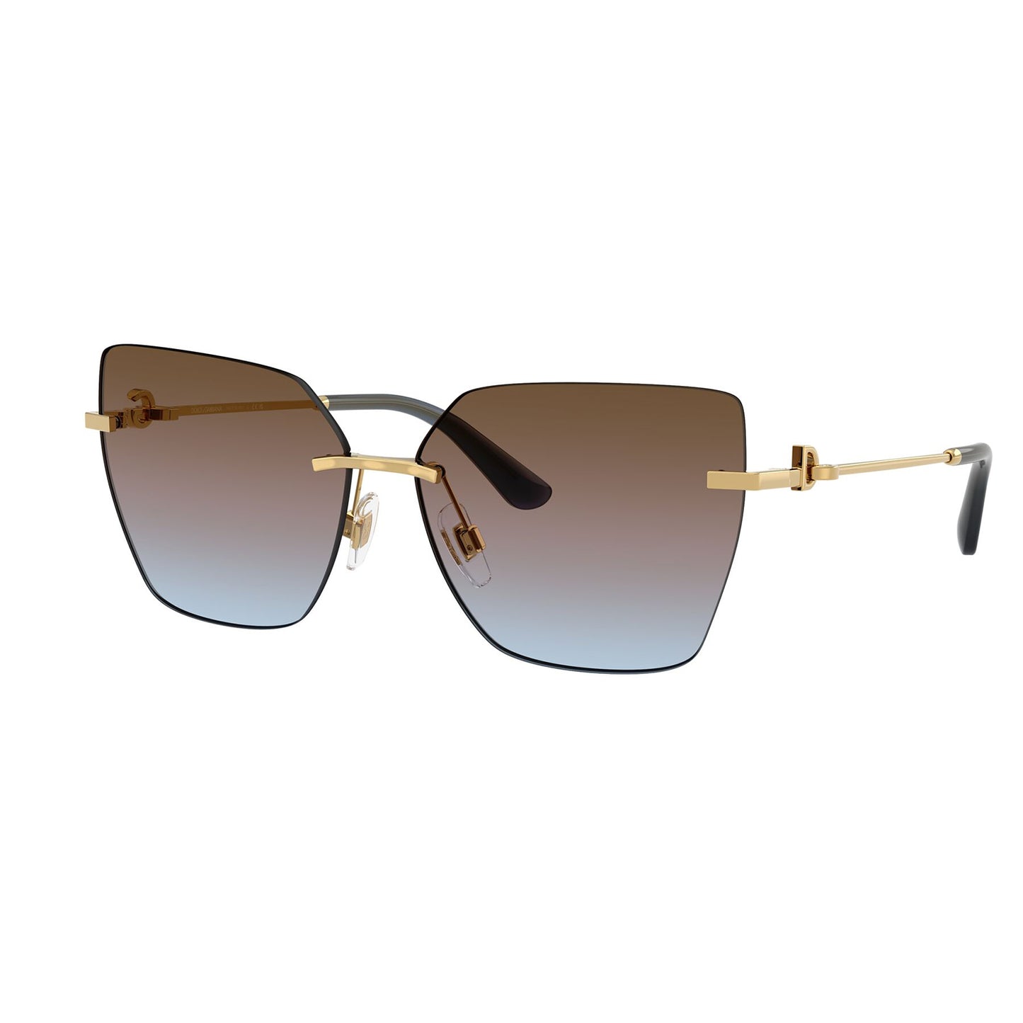 Dolce & Gabbana 2321 Gold Blue Pink Brown Gradient DG2321 02/48 (62)