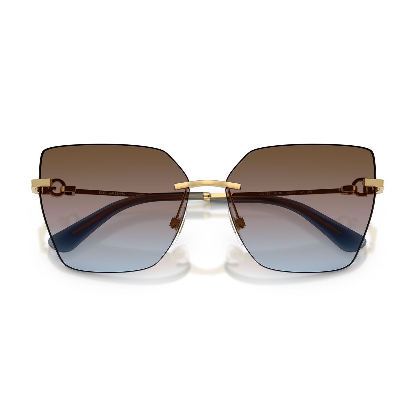 Dolce & Gabbana 2321 Gold Blue Pink Brown Gradient DG2321 02/48 (62)