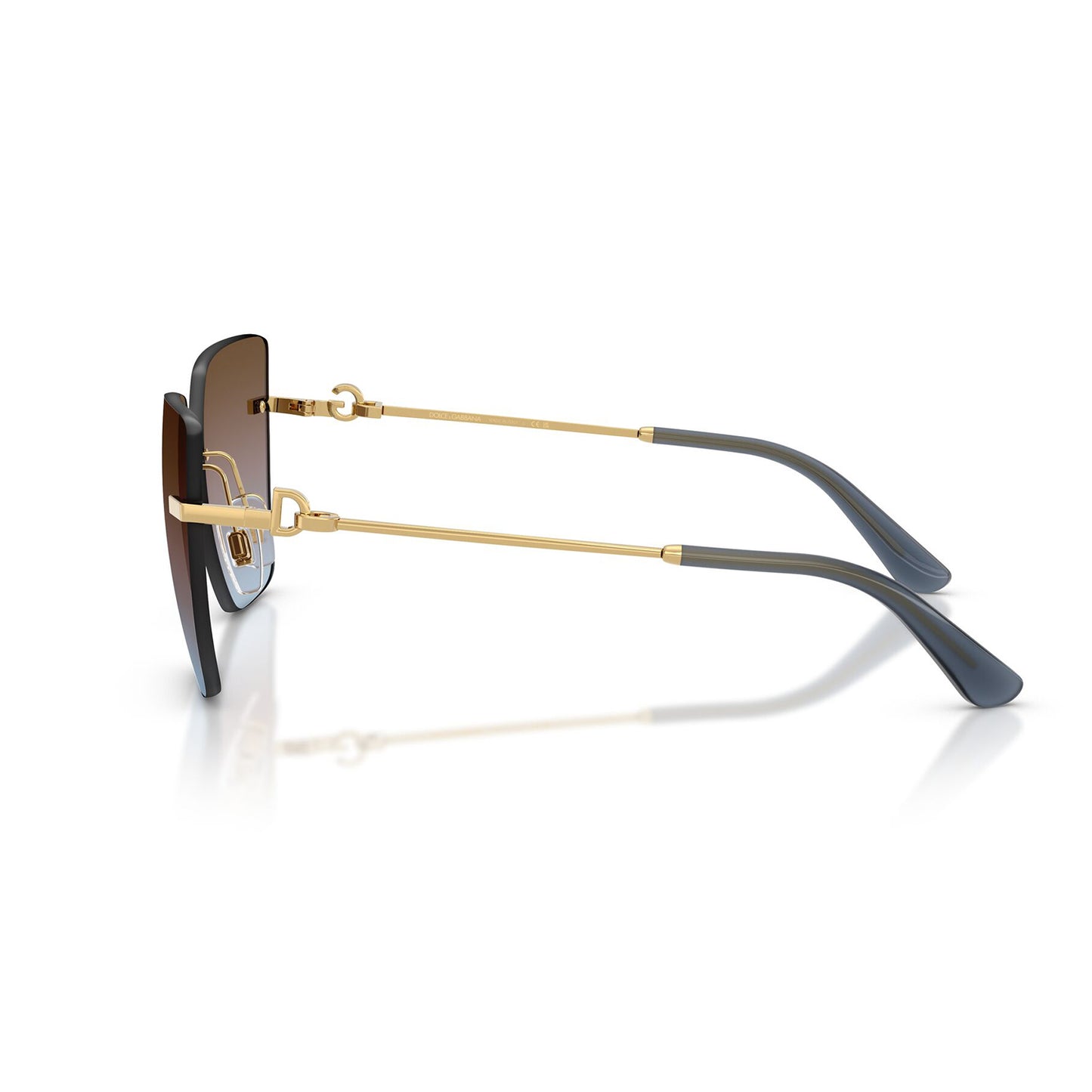 Dolce & Gabbana 2321 Gold Blue Pink Brown Gradient DG2321 02/48 (62)