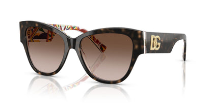 Dolce & Gabbana 4449 Havana on White Barrow Brown Gradient (4449 321713)