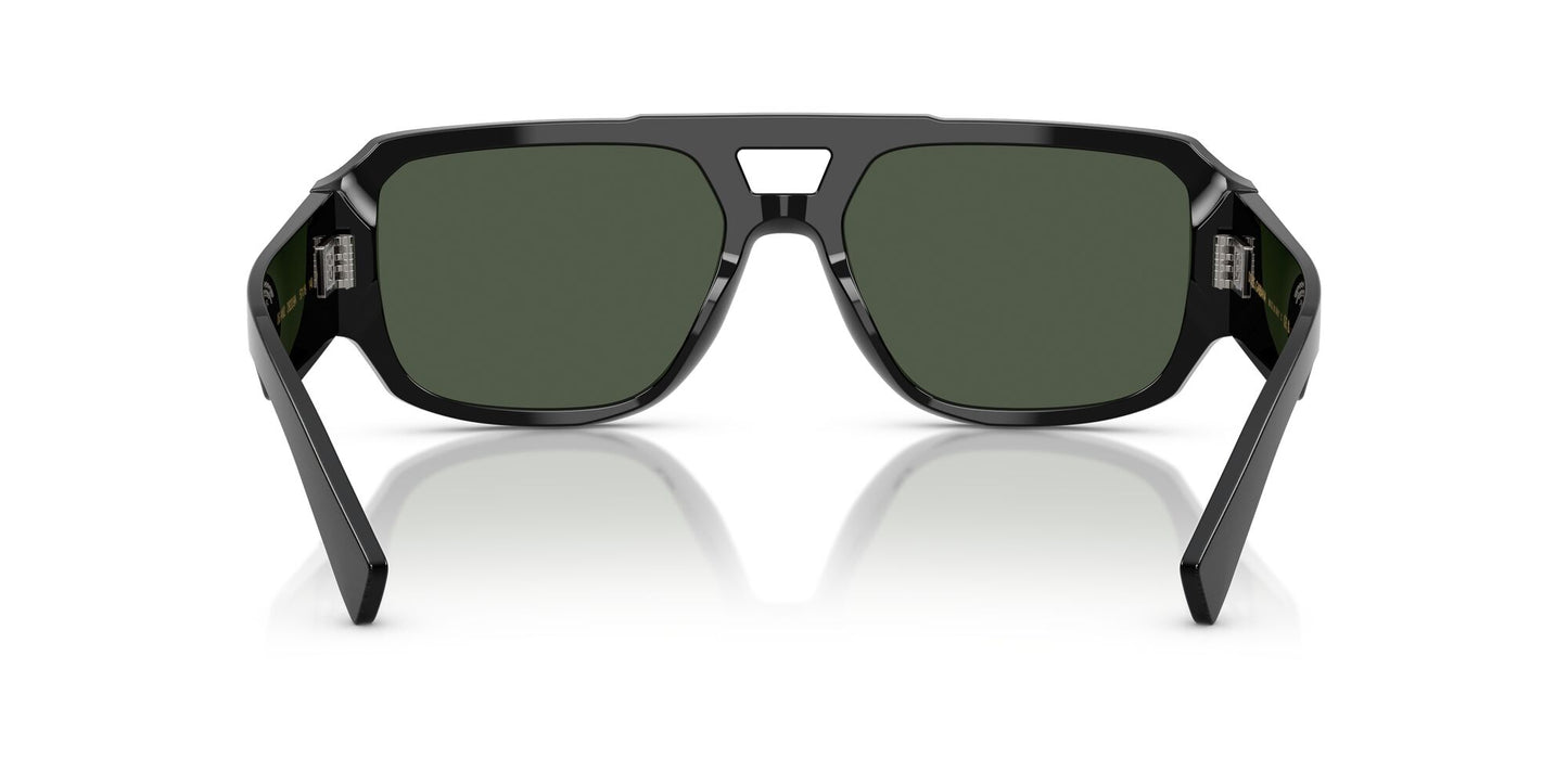 Dolce & Gabbana 4482 Polarised Brushed Black Dark Green (4482 28209A)