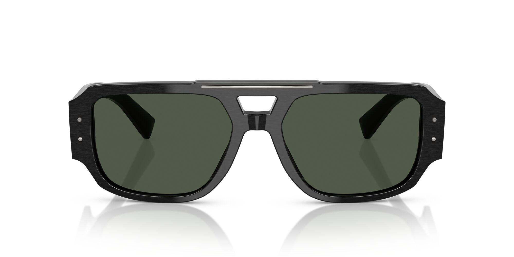 Dolce & Gabbana 4482 Polarised Brushed Black Dark Green (4482 28209A)