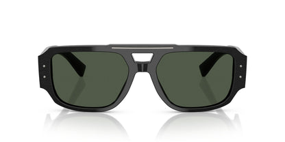 Dolce & Gabbana 4482 Polarised Brushed Black Dark Green (4482 28209A)