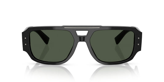 Dolce & Gabbana 4482 Polarised Brushed Black Dark Green (4482 28209A)