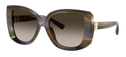 Dolce & Gabbana 4495 Striped Olive Brown Gradient (4495 344713)