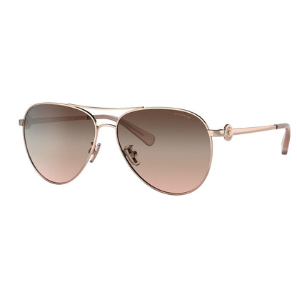 Coach C6178 Shiny Rose Gold Brown Pink Gradient HC7128 9331U8 (58)