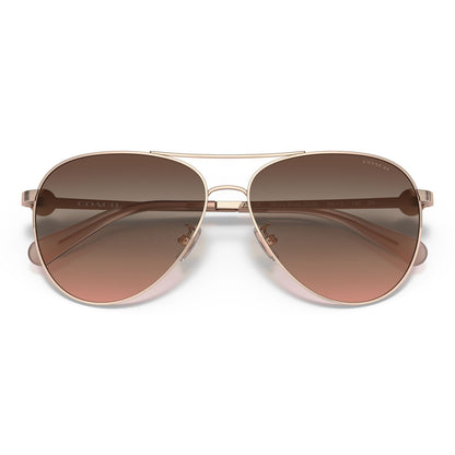 Coach C6178 Shiny Rose Gold Brown Pink Gradient HC7128 9331U8 (58)