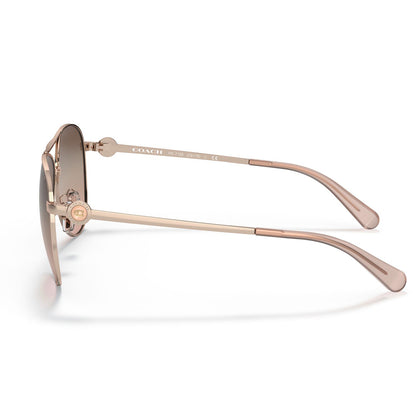 Coach C6178 Shiny Rose Gold Brown Pink Gradient HC7128 9331U8 (58)