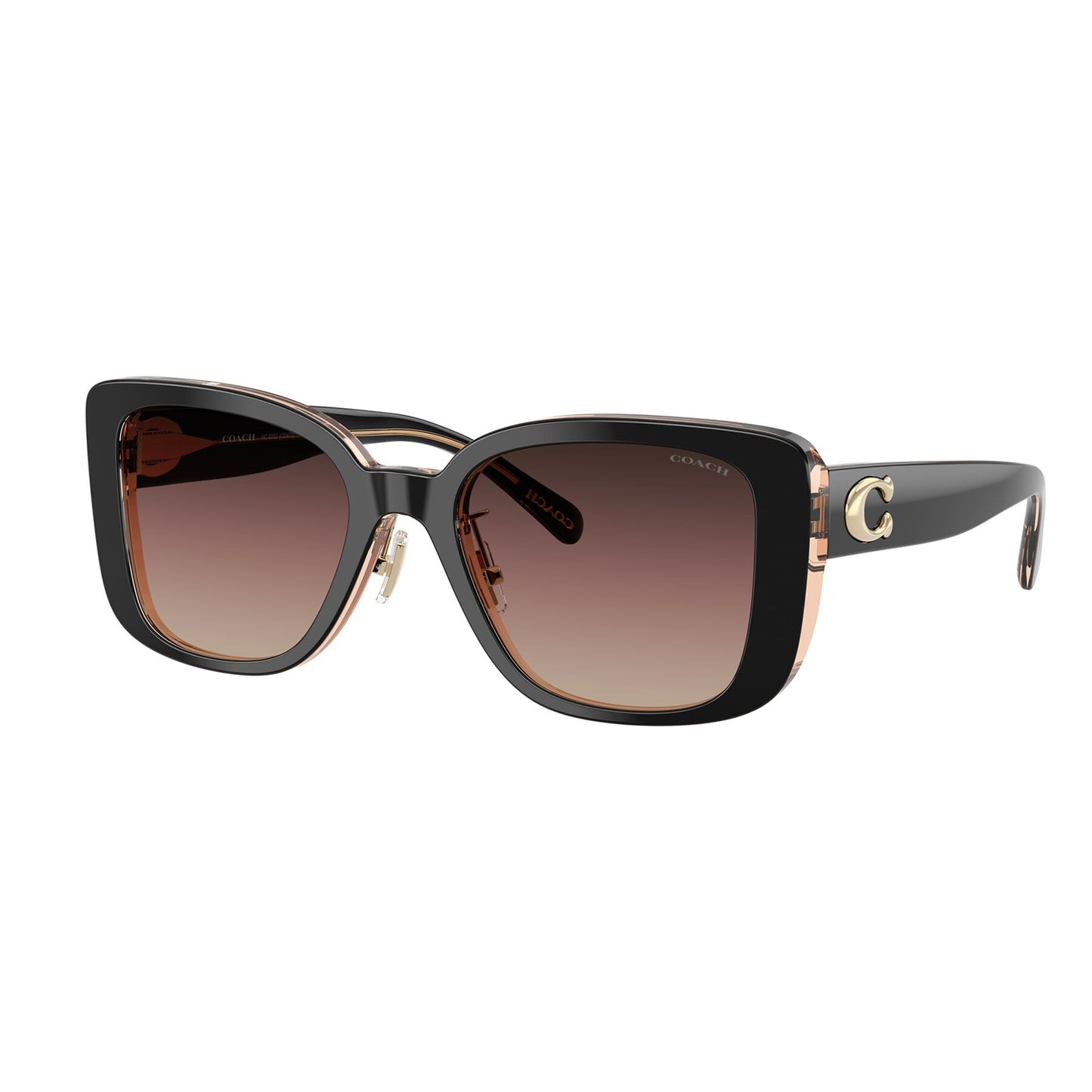 Coach CD472 Black/Blush Brown Purple Gradient HC8352 5781E2 (54)