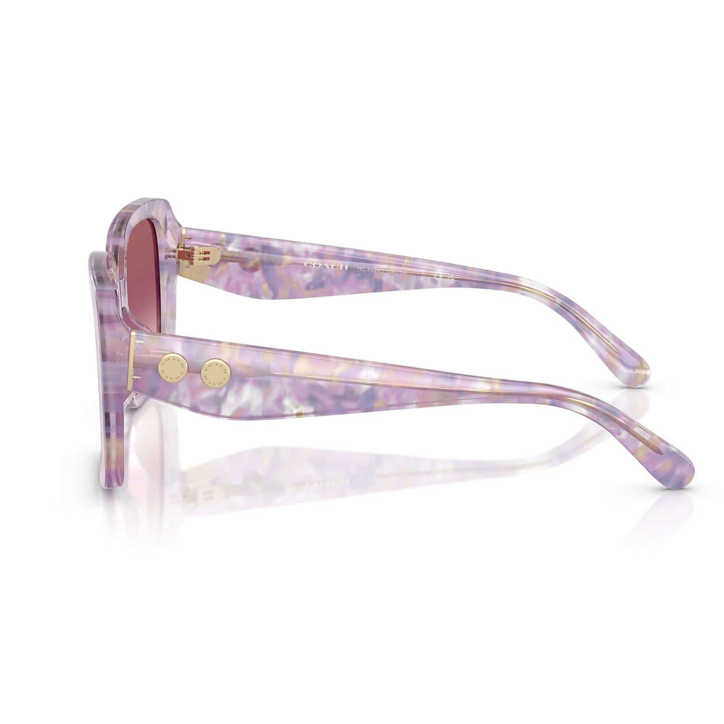 Coach CAD54 Pearlised Purple Watercolour Purple Pink Gradient HC8424U 58677W (54)
