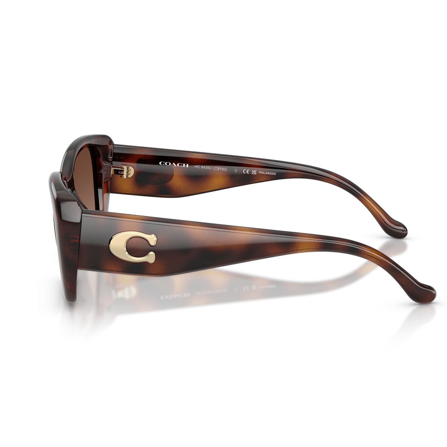 Coach CBY83 Polarised Dark Tortoise Brown Gradient HC8435U 5120T5 (54)